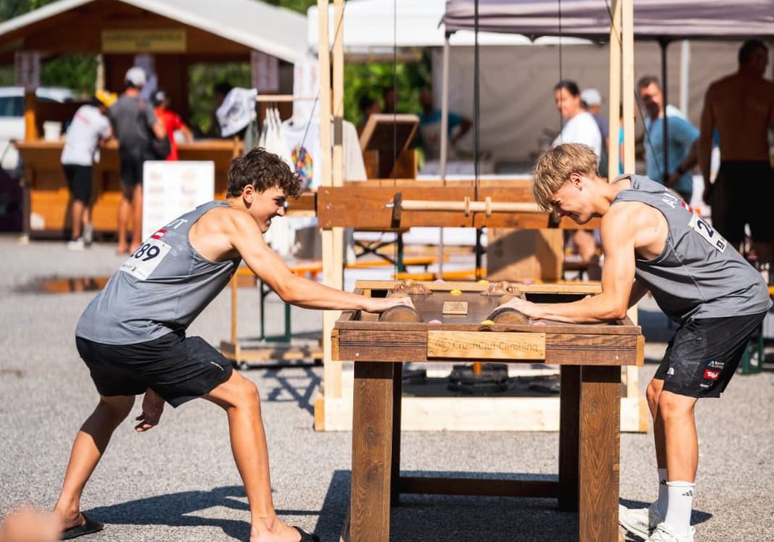 CrushClub Climbing booth at Arco 2026